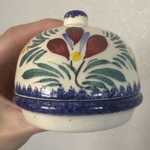 Quimper Beautiful Handpainted Ceramic Pottery Dish From France